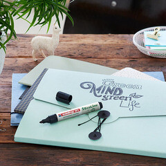 Маркер перманентный Edding EcoLine 21 красный грифель 1,5-3 мм - фото 2