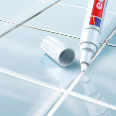 Маркер лаковый для плиточных швов Edding 8200 белый грифель 2-4 мм - фото 3