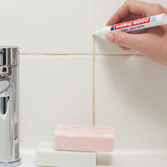 Маркер лаковый для плиточных швов Edding 8200 белый грифель 2-4 мм - фото 4