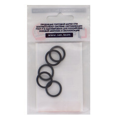 Кольцо уплотнительное для смесителя резиновое СТМ 18 мм (5 шт.) - фото 2