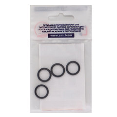 Кольцо уплотнительное для смесителя резиновое СТМ 16 мм (4 шт.) - фото 2