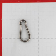 Карабин пожарный d7 мм 70 мм DIN 5299 С нержавеющая сталь - фото 2