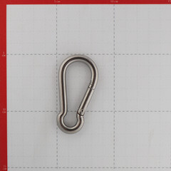 Карабин пожарный d8 мм 80 мм DIN 5299 С нержавеющая сталь - фото 2