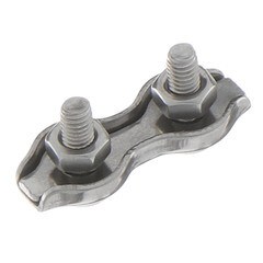 Зажим троса duplex d2 мм нержавеющая сталь - фото 2