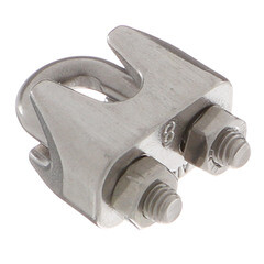 Зажим троса u-образный d8 мм DIN 741 нержавеющая сталь - фото 4