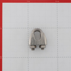 Зажим троса u-образный d8 мм DIN 741 нержавеющая сталь - фото 3