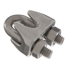 Зажим троса u-образный d6 мм DIN 741 нержавеющая сталь - фото 2