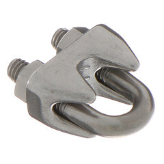 Зажим троса u-образный d6 мм DIN 741 нержавеющая сталь - фото 4