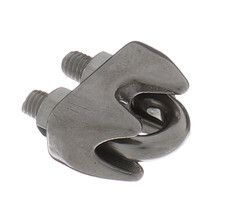 Зажим троса u-образный d5 мм DIN 741 нержавеющая сталь - фото 2