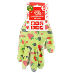 Перчатки полиэстеровые с латексным обливом Garden Show 466717 L