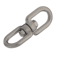 Вертлюг петля-петля d5 мм нержавеющая сталь - фото 3