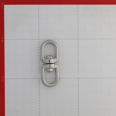 Вертлюг петля-петля d5 мм нержавеющая сталь - фото 2