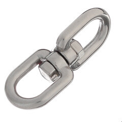 Вертлюг петля-петля d6 мм нержавеющая сталь - фото 3