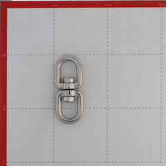 Вертлюг петля-петля d6 мм нержавеющая сталь - фото 2