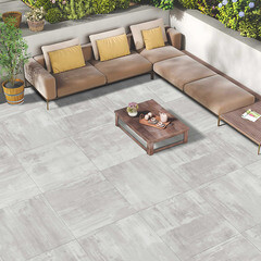 Керамогранит Lavelly Stucco светло-серый матовый 800х800х9 мм (2 шт.=1,28 кв.м) - фото 8