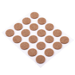 Изображение товара Подпятник фетровый d18 мм самоклеящийся темный (20 шт.)