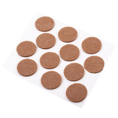 Изображение товара Подпятник фетровый d24 мм самоклеящийся темный (12 шт.)