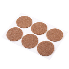 Изображение товара Подпятник фетровый d28 мм самоклеящийся темный (6 шт.)