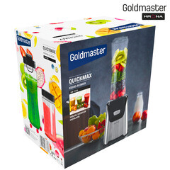 Блендер стационарный Goldmaster Quickmax 400 Вт 0,6 л черный/серебристый - фото 11