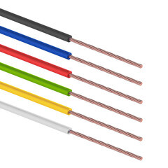 Набор автопроводов Rexant 1х1 Радуга 6 цветов (3 м) - фото 1