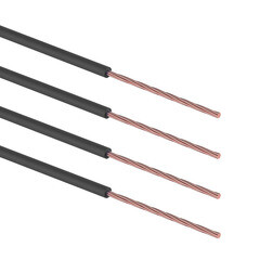 Набор автопроводов Rexant 0,50х5 м/ 0,75х5 м/ 1,50х3 м/ 2,50х2 м Ассорти черный - фото 1