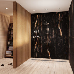 Керамогранит Lavelly Marble Nero черный полированный 1200х600х8,5 мм (2 шт.=1,44 кв.м) - фото 3