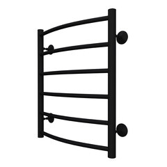 Полотенцесушитель водяной Terminus Классик П6 600х500 мм лесенка черный муар - фото 3