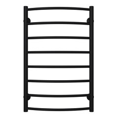 Полотенцесушитель водяной Terminus Классик П8 800х500 мм лесенка черный муар - фото 1