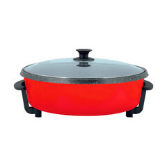 Электросковорода Goldmaster Bereket красная - фото 1