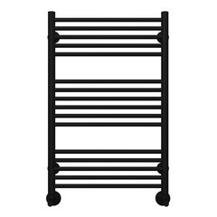 Полотенцесушитель водяной Terminus Аврора П16 800х500 мм лесенка черный муар - фото 1