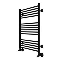 Полотенцесушитель водяной Terminus Аврора П16 800х500 мм лесенка черный муар - фото 2