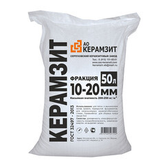 Изображение товара Керамзит фракция 10-20 мм 0,05 куб.м