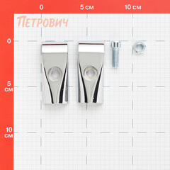 Соединитель Т-образный для двух труб к системе Joker d25 мм хром - фото 2