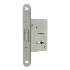 Замок врезной Омега ЗВ 8-4 для входной двери хром 3 ключа - фото 3