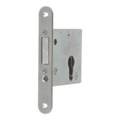 Замок врезной Зенит ЗВ 1-2 для входной двери хром 4 ключа