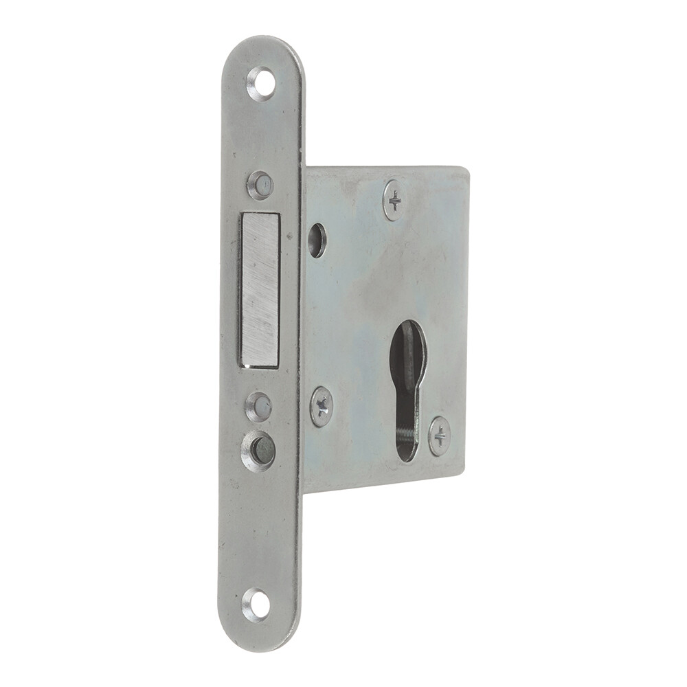 Замок врезной Зенит ЗВ 1-2 для входной двери хром 4 ключа