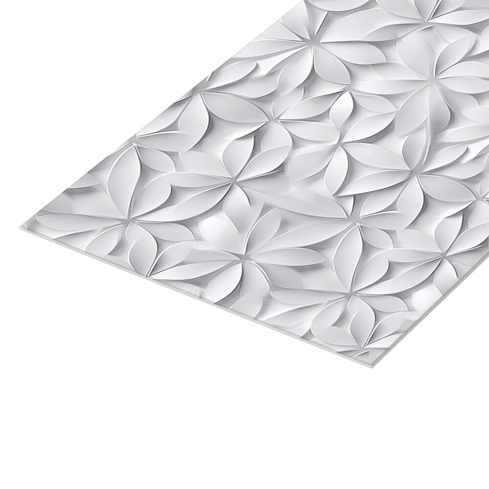 Панель стеновая АБС пластик для кухни 3000х600х1,5 мм цветочный паттерн