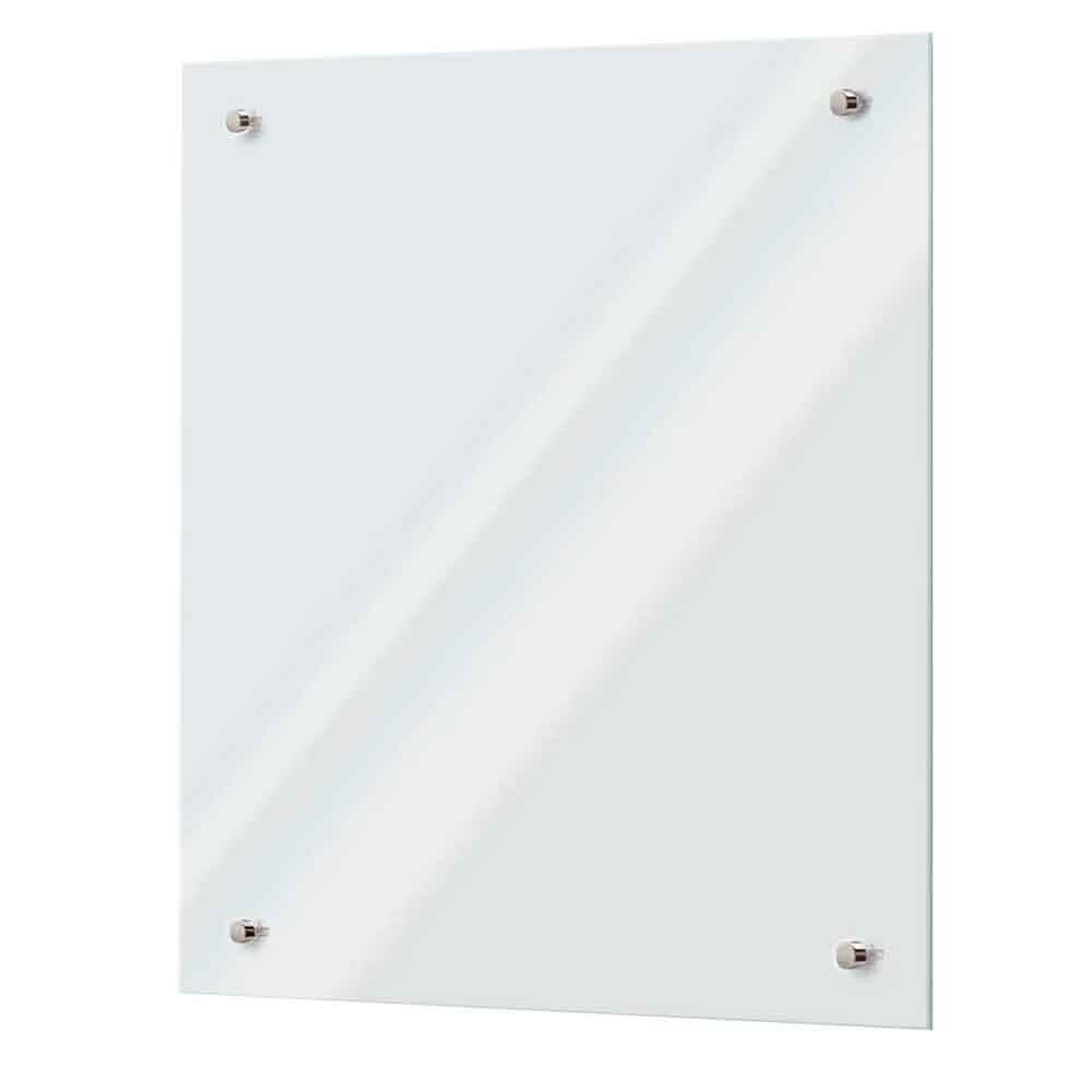 Панель стеновая закаленное стекло для кухни 750х600х4 мм белая