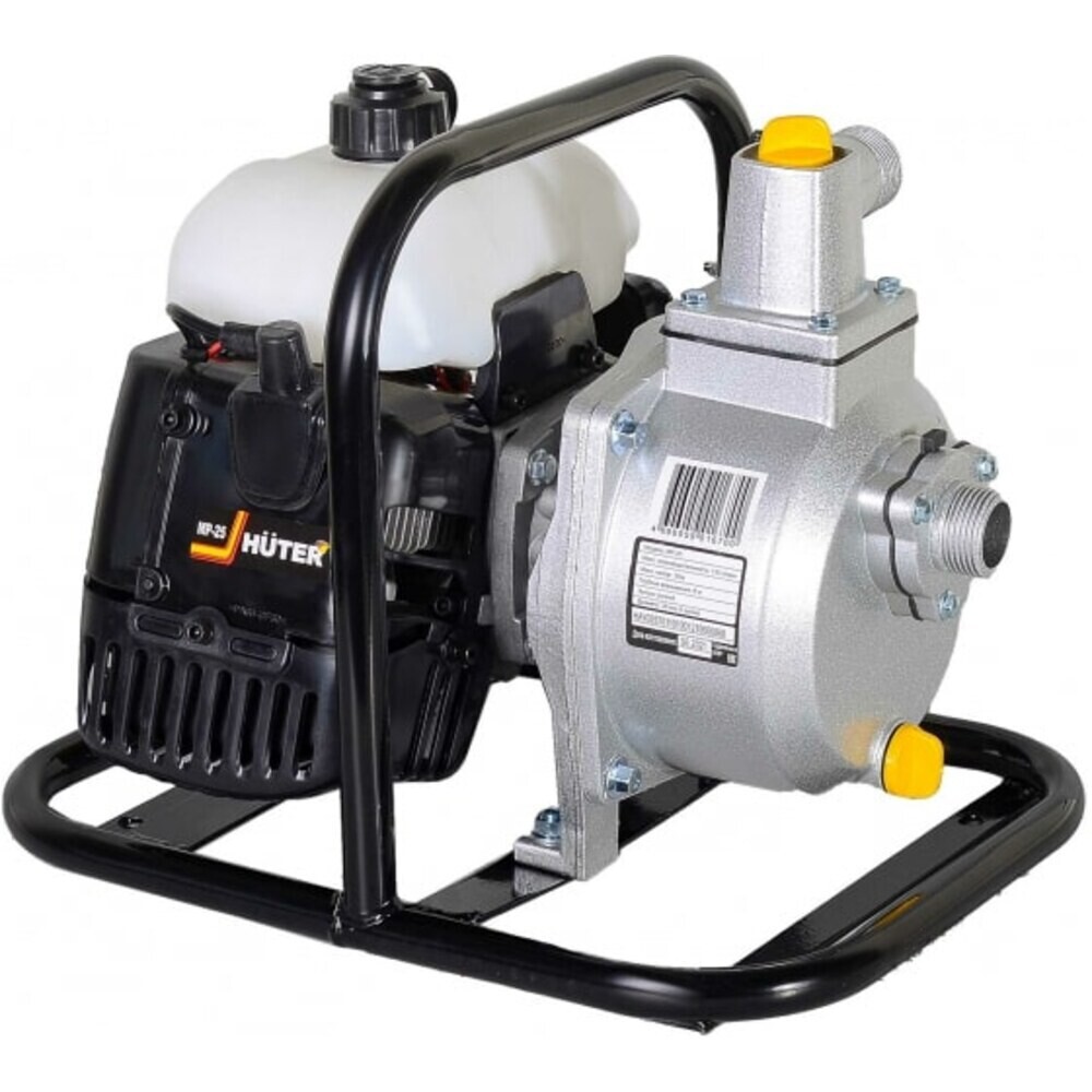 Изображение товара Бензиновая мотопомпа Huter MP-25 130 л/мин для чистой воды, переносная с ручкой