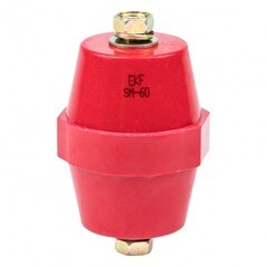 Изолятор EKF PROxima SM-60 IP30 900 А с болтом и шайбой пластиковый красный (10 шт.) (plc-sm-60) - фото 1