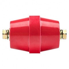 Изолятор EKF PROxima SM-60 IP30 900 А с болтом и шайбой пластиковый красный (10 шт.) (plc-sm-60) - фото 2