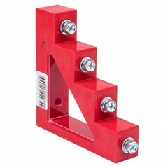 Изолятор угловой EKF PROxima Лесенка IP30 450 А с болтом и шайбой пластиковый красный (2 шт.) (plc-sl-450) - фото 1