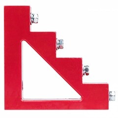 Изолятор угловой EKF PROxima Лесенка IP30 450 А с болтом и шайбой пластиковый красный (2 шт.) (plc-sl-450) - фото 2