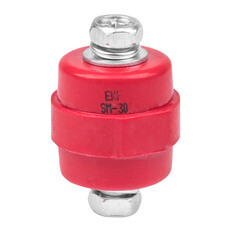 Изолятор EKF PROxima SM-30 IP30 380 А с болтом и шайбой пластиковый красный (10 шт.) (plc-sm-30)