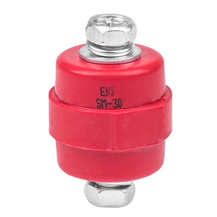 Изображение товара Изолятор EKF PROxima SM-30 IP30 380 А с болтом и шайбой пластиковый красный (10 шт.) (plc-sm-30) Изображение товара Изолятор EKF PROxima SM-30 IP30 380 А с болтом и шайбой пластиковый красный (10 шт.) (plc-sm-30)