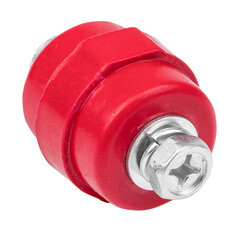 Изолятор EKF PROxima SM-30 IP30 380 А с болтом и шайбой пластиковый красный (10 шт.) (plc-sm-30) - фото 2