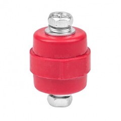 Изолятор EKF PROxima SM-25 IP30 275 А с болтом и шайбой пластиковый красный (10 шт.) (plc-sm-25) - фото 1