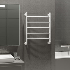 Полотенцесушитель водяной MyFrea MyLondon 600х500 мм белый - фото 2