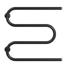 Полотенцесушитель водяной MyFrea М-1 500х500 мм м-образный черный - фото 1