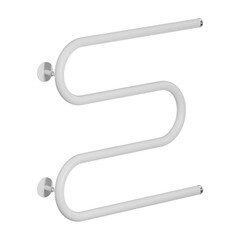 Полотенцесушитель водяной MyFrea М-1 500х500 мм м-образный белый - фото 4